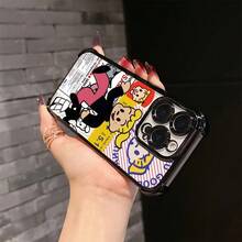 Funda de teléfono de chica manga japonesa linda Jill para 16 15 14 13 12 11 Pro XXR XXSMAX 8 Plus, funda trasera transparente suave anti-caída, funda de teléfono con cuentas, funda de teléfono vintage, funda de teléfono con patrón de coche, fundas de teléfono de anime, funda de teléfono deármol, funda a prueba de golpes, funda de uso diario, diseño japonés, funda de teléfono de dibujo animado, material duradero, funda ligera, funda elegante, funda protectora, amantes del manga, jóvenes adultos 17 17promax - Negro - Ver 4