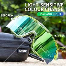 KAPVOE Color Changing Cycling Glasses, Men's Bicycle Racing Sports Equipment, Women's Outdoor Running Mountain Bike Night Riding Face Mask, Golf, Baseball, Camping, Fishing, Travel Accessories - Multicolor - View 11