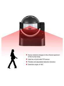 Luz infrarroja del sensor del cuerpo, interruptor automático de gran angular de movimiento PIR al aire libre - Tipo de Enchufe A USA (110-127V) - Ver 3