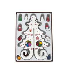 1pc Christmas Decor Gift, Wooden Christmas Tree, Christmas Decoration Gift, 6-Piece Tree With Random Small Ornaments (Slight Paint Chipping Is Normal, Color May Differ Slightly From Photos Due To Lighting) - Multicolor - View 9