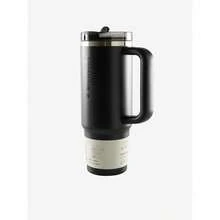 STANLEY - The  ProTour Flip Straw Tumbler Premium Stainless Steel Bottle Insulated Mug Cup Portable Water Bottle Large-Capacity Coffee Cup Water Cup With Handle And Straw, For Travel, Home, Office, Gift, Ice Drinks And Hot Drinks Christmas Gift New Year Gift - 1214 ĐEN 2.0 - Xem 1