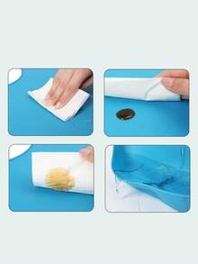 1件成人加大码可重复使用硅胶围兜，可调节扣环设计，经久耐用且易于清洁，适合老年人护理，是感恩节、圣诞节、母亲节、父亲节的绝佳礼物。