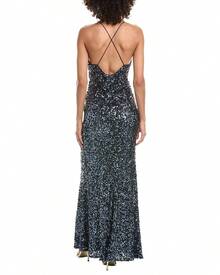 Halston Manon Sequin Gown - Multicolor - View 3