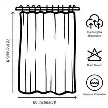 Boho Mid Century Shower Curtain, 60Wx72H Minimalist Abstract Arch Sun Modern Washable Waterproof Polyster Stall Size For Bathroom With Hooks{"Color_name":"Cream","Size_name":"60\"Wx72\"L(Packof1)"} - 多色4 - 查看 8