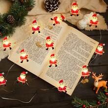 1 件老年人步行铜线灯串，适用于圣诞节装饰、秋冬季氛围照明、卧室、客厅、家庭、庭院、小路、节日派对用品、派对装饰 [电池供电，不含电池]