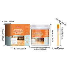 jakehoe 3.53oz Water-Based Wood Furniture Decoration Paint, Color Changing Wood Lacquer For Renewing Wood Cabinet, Dresser, Cupboard, Wardrobe, Nightstand, Shoe Cabinet, Dining Table, Door Frame - Multicolor - View 10