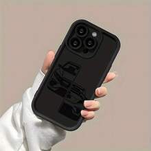[Teléfono] [Popular] Funda de lujo para coche y escaleras, textura mate premium con agarre antideslizante. Compatible con las series 17/16/15/14/13/12/11 Pro/Plus. Para amigos y familiares. Funda protectora, accesorio elegante para teléfono, funda moderna, diseño elegante, material duradero, textura suave, premium, funda para smartphone, para compradores, entusiastas de la tecnología - Negro - Ver 1