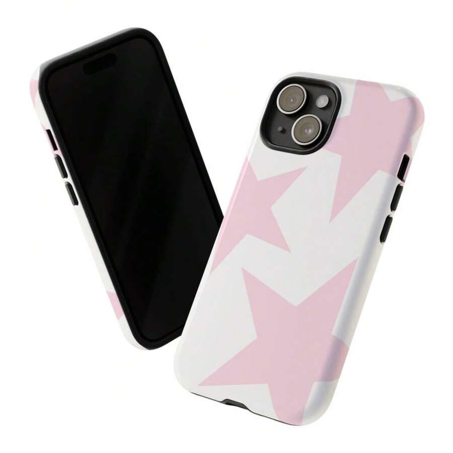 Pink Star  Y2K Tough Phone Case   17 16 15 14 13 12 11 Pro,Promax - 混合色1 - 查看 1
