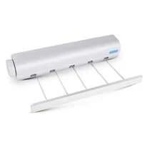 Wall-Mounted Telescopic Clothesline Drying Rack - 4 Lines - View 2