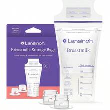 Lansinoh Breastmilk Storage Bags With Pump Adapters For Bags 50 Count - As Pic - View 1