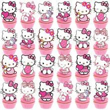 25 شوكة كعكة على شكل قطة KT لتزيين الكعك في حفلات المنزل والحرم الجامعي وحفلات التجمع، ديكور حفلة