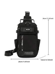 Bolso de pecho unisex, bolso de viaje versátil, bolso de hombro casual multifuncional, mochila de gran capacidad para distancias cortas para hombres, adecuado para ciclismo, senderismo, ir al trabajo, actividades al aire libre - Multicolor - Ver 23