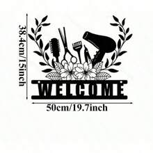 1PC 26x20cm/35x27cm/50x38.4cm Hair Salon Metal Wall Art, Hair Stylish Sign Home Decor - Beauty Studio Metal Sign, Hair Salon Wall Art Decor