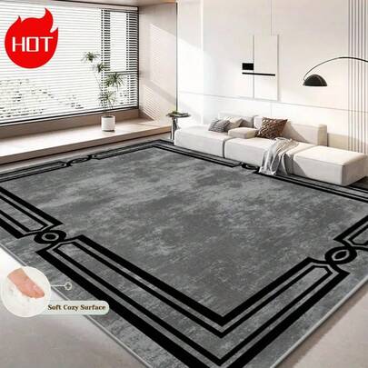 This Premium Version (950g/㎡ High-Density Plush Carpet) Features A Large-Area Design With A Personalized Geometric Pattern, Exuding A Luxurious Feel That Perfectly Complements Various Home Decor Styles. Its Machine-Washable Design Makes Daily Maintenance Convenient.