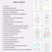 Borderline Personalized Disorder Handbook: A 20 Page Self-Help Guide For DBT And CBT, Including Daily Coping Skills, Emotional Tracking, Symptom Management, And Action Plans - A Therapist Specific BPD Diary And Plan Book Suitable For Adults. This Is An Up-To-Date Mental Health Manual That Includes Stable Emotional Skills, Self-Assessment, Gratitude Diary, And BPD Management Visualization Exercises