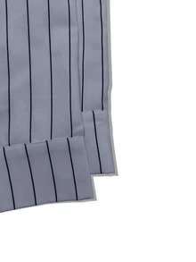 Men's Thin Striped Long Sleeve Shirt, Fashionable Casual Style Suitable For Spring And Autumn - Baby Blue - View 6