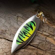 Set Umpan Pancing Sequins Berputar Komposit Baru, Umpan Buatan untuk Lemparan Jarak Jauh untuk Ikan Bass dan Ikan Mas Air Tawar, dengan Bulu - D - View 3