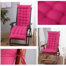 Rocking Outdoor Lounger Chair Chaise Lounge Zero Rocker, Outdoor Lounger Cushion with Backrest Ties Thick Non Slip Rocking Chair Pad Garden Furniture Folding Foam Pad f - Estilo 1 + 1P x 1An x 1Al cm - Ver 3