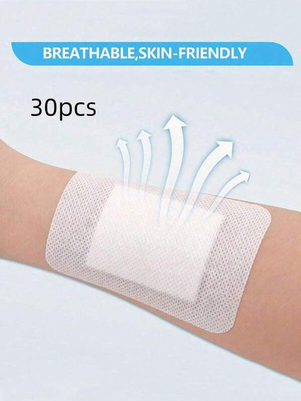 50/30/20/10 Pieces Of Adhesive Wound Dressings/Wound Dressings/Gauze Pads With Breathable Edge, Latex Bandage/Adhesive Wound Dressings