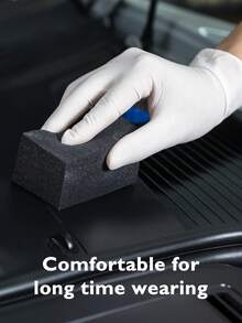 50/100pcs Disposable Nitrile Gloves, White, Oil & Water Resistant, For Cooking, Cleaning, Household Essentials