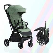 Lightweight Baby Stroller, Foldable Stroller Infant, One-Touch Collection, Adjustable Backrest, Breathable Mesh, Easy To Carry, Suitable For Travel