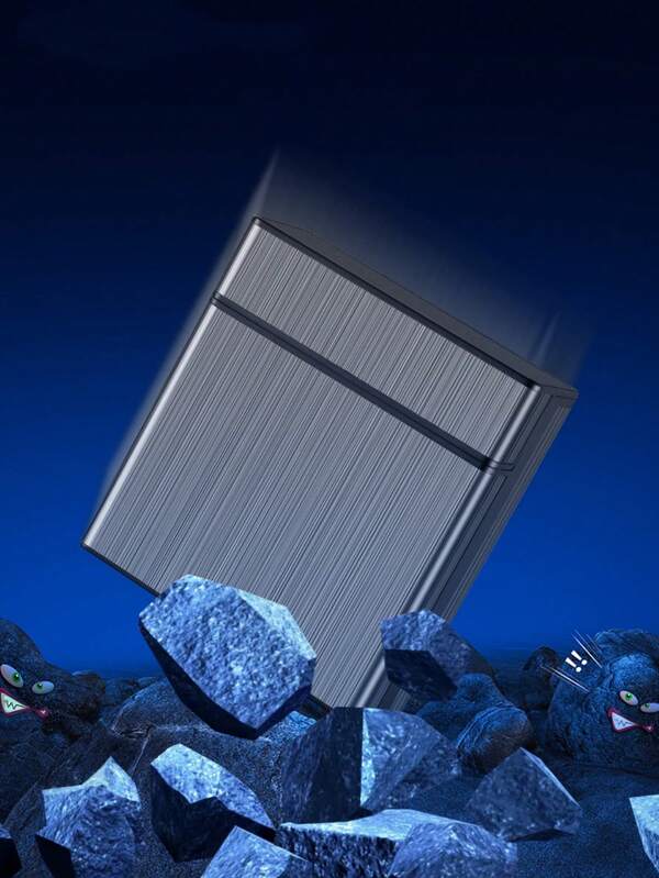 1pc Extra Large Capacity 40-Slot Cigarette Case, Big Storage Box With One-Click Flip Cover, Waterproof, Anti-Wrinkle, Anti-Sweat, Creative Gift For Men