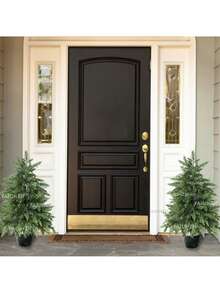 1 Pack 2FT/3FT/4FT Artificial Cedar Tree, Realistic Potted Cedar Tree Topiary Artificial Plant Shrub For Front Porch Home Office Decoration, Home Christmas Decoration, Holiday Party Dinner Decoration Christmas Decorations Home Christmas Gifts Christmas Decor - Green - View 6