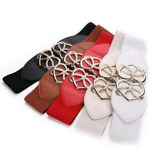 1pc Heart-Shaped Women's Casual Commuter Elastic Waist Top, Multi-Color, Suitable For All Seasons