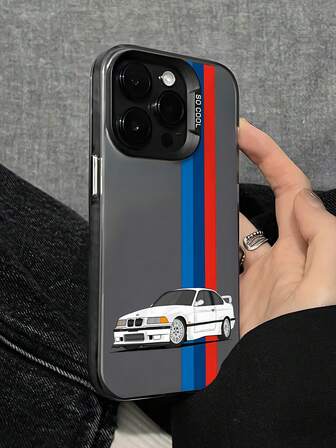 1个手绘汽车图案哑光防摔保护手机壳，兼容 11、12、13、14、15、16 Pro Max、X、XS、XR、16e、15 Plus以及Galaxy、OPPO、Realme、vivo、Infinix、荣耀X50i等机型。