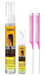 Goiple Braid Mousse, 8 Fl Oz For Braids Twist, Locs - Long-Lasting Hold, Frizz Control, High Shine And Moisturizes, Sugar Melon Fragrance - MàuC - Xem 1