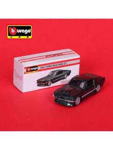 Burago 1:64 Escala Modelo de Coche de Aleación Fundida, Réplica Oficial con Licencia de Mercedes-Benz, , Cadillac, Chevrolet, Juguetes Coleccionables de Coches de Carreras, Regalo de Cumpleaños para Hombres - FORD MUSTANG GT de 1967 - Ver 4