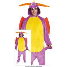 Fiestas Guirca Adult Dragon Costume In Multiple Sizes, Colorful And Playful Fantasy With Fun Details, Ideal For Parties, Costumes And Themed Celebrations, Perfect For Creating Memorable Moments And Fun At Special Events - FREE Shipping ✅ Delivery Within 24/48 Hours To Spain (Peninsula)