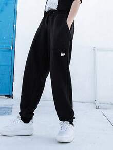 PUMA 女款 2025 春季户外时尚跑步健身舒适休闲针织裤 533054-01 - 黑色 - 查看 3