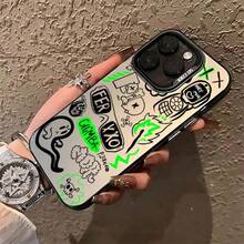 Custom Cartoon Graffiti Soft Silicone Fully Encapsulated Mobile Phone Case Non-Slip Scratch-Resistant Xs Max Xr 7 8 11 12 13 14 15 16 Pro Max Plus A12 13 14 30 32 34 50 50 51 52 E S S21 22 23 24 FE Plus Ultra Redmi 12c Poco X3 5 6 13c 9 A2 Note 9 10 12 13 Pro Case - J1- SXGMLXLIMD67J1 - 查看 3