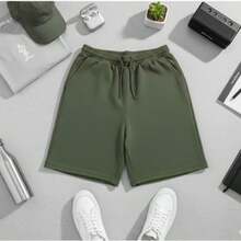 Summer Loose Drawstring Pocket None Halloween Christmas - 軍綠色 - 查看 2