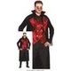 Fiestas Guirca Costume da Vampiro Giovanile per Bambini e Adolescenti, Abito Gotico da Fiaba con Cappuccio e Dettagli Oscuri, Perfetto per Feste di Halloween o Temi Fantasy, Disponibile in Diverse Taglie per Creare Trasformazioni Impattanti - Multicolore - Visualizzare 2