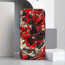 1 Pieza Funda de Teléfono Negra de TPU a Prueba de Golpes Estilo de Negocios Uchiha Ita para iPhone 11/12/13/14/16/Pro Max o Serie Plus Funda de Protección de Cámara Regalo CGH052206077 - Mezcla de colores - Ver 2