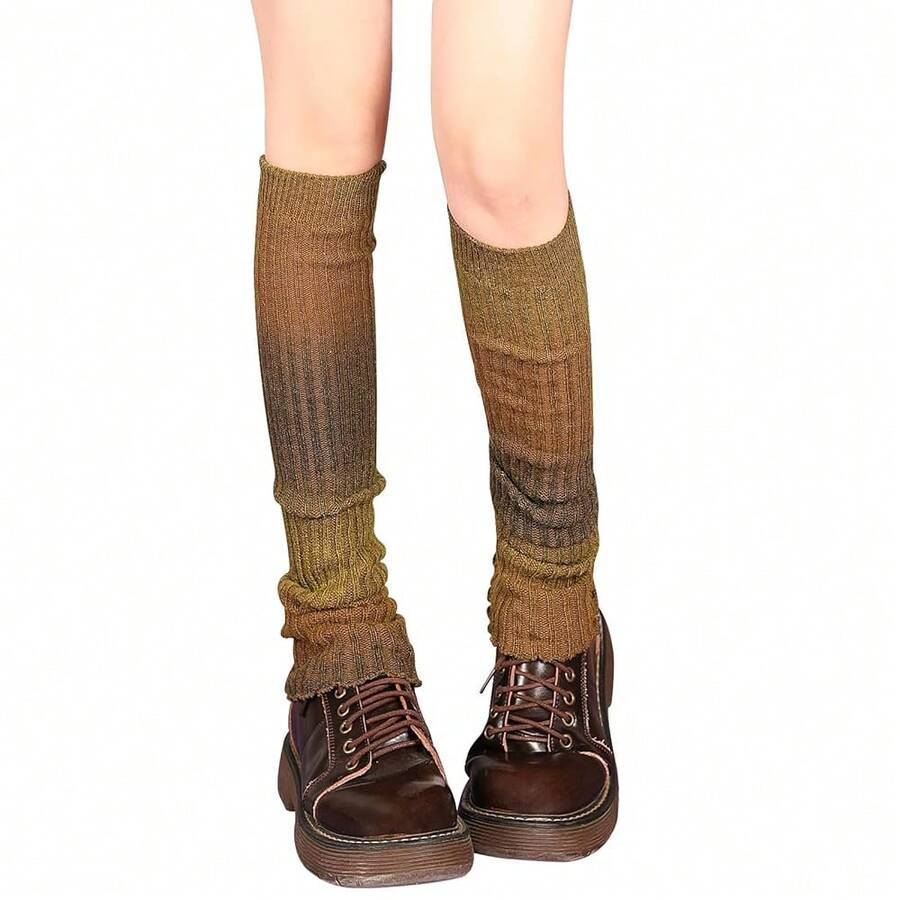 Lebaley Kawaii Leg Warmers For Girls Women - Japanese Lolita Leg Warmers Y2K Harajuku Leg Cover Stockings Kawaii Knit Socks{"Color_name":"Mixture2"} - 多色11 - 查看 1