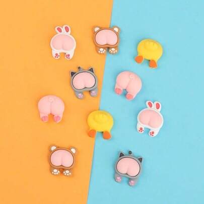 5/10 ímãs de geladeira de animais de desenho animado, adesivos fofos para geladeira, decalques para quadro branco, ímãs decorativos para geladeira, adesivos adoráveis para escritório e cozinha, utensílios de cozinha, decoração para casa, presente de Natal, presente de Halloween