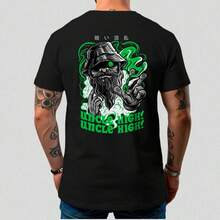 Camiseta Masculina Básica Treino Academia Algodão Street 224 Casual Verão Gola Redonda Tecido Premium - Preto - Visão 2