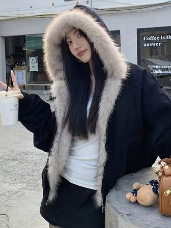 SHEIN SHEIN ファージャケット 46497008