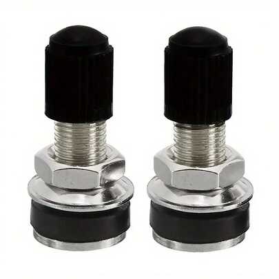 Válvula de neumático de motocicleta de acero inoxidable duradero de 3,2 cm 2/4/10 piezas - Accesorios de neumáticos impermeables sin cámara