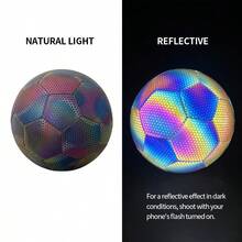 1 szt. Profesjonalna piłka nożna w jaskrawym fluorescencyjnym zielonym kolorze – wysokiej jakości piłka meczowa z poliuretanu do treningu na świeżym powietrzu