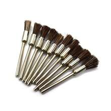 10 peças de escova de polimento em formato de caneta combinada com haste de 2,35 mm para polimento de joias, cerdas/fio/fio de cobre, escova em formato de caneta para polimento de joias, adequada para ferramentas rotativas
