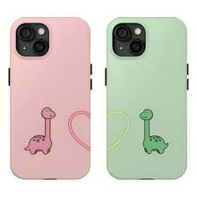 Dinos Matching Phonecases, Matching Gift, Couple Matching Phone Cases, Anniversary Gift, Girlfriend Gift, Wife Gift, Phone Case Hard Case Tough 2-Piece Phone Case - Màu hỗn hợp 1 - Xem 1