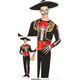 Fiestas Guirca Máscara de Esqueleto Mariachi para Adultos, Fantasia Temática do Dia dos Mortos com Caveira Decorada, Ideal para Celebrações Festivas, Halloween e Eventos Culturais, Disponível em Vários Tamanhos - Multicolorido - Ver 2