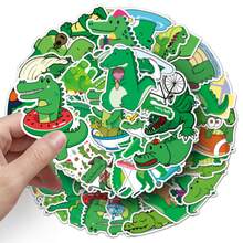 50Pcs Cartoon Cute Crocodile Cartoon Graffiti Stickers Suitable For Water Bottles, Laptops, Phones, Skateboards, Guitars, Suitcases, Scrapbooks, Helmets, Party Decorations And Gifts - Multicolor - View 3