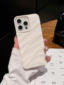 Minimalist 3D Wavy Pattern Phone Case Compatible With IPhone 17 Pro Max/17 Pro/17 Air/17/16 Pro Max/16/16 Pro/16 Plus/15/15 Pro Max/15 Pro/11/12/13/14 Pro Max/11 Pro/11 Pro Max/12 Pro/12 Pro Max/13 Pro/13 Pro Max/14 Pro/14 Pro Max, Soft Case, Elegant And Creative - 白色 - 查看 4