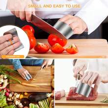 Stainless Steel Hand Guard For Cutting Vegetables, Food Protection, Suitable For Both Beginners And The Elderly, Stainless Steel Hand Shield For Cutting Vegetables, A Must-Have For Kitchen Preparation