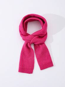 1 chiếc khăn choàng thời trang màu trơn dành cho nữ, thích hợp mặc hàng ngày vào mùa thu/đông để giữ ấm và mặc đi tiệc - A - Xem 21